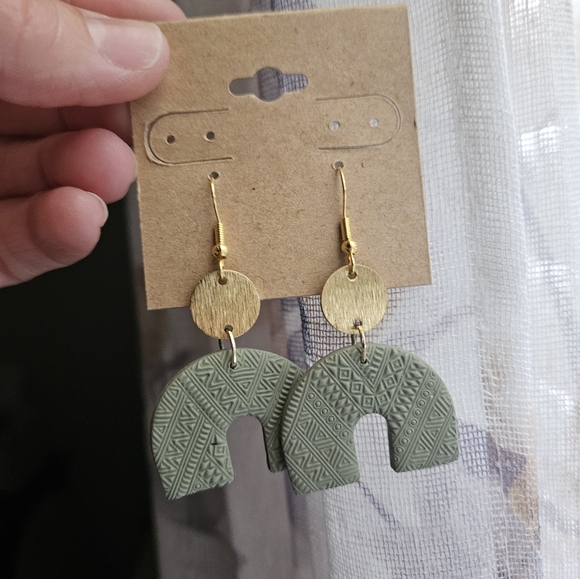 Handmade Polymer Clay Dangles - Picture 1 of 4